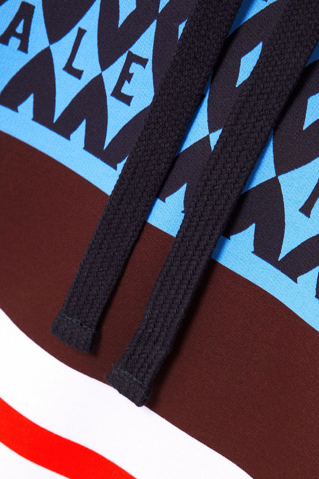 VALENTINO GARAVANI Cropped printed French cotton-terry hoodie