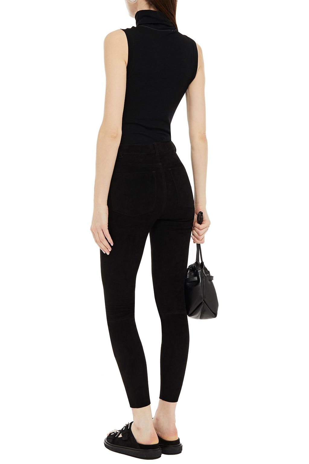 ALICE + OLIVIA Mikah suede skinny pants