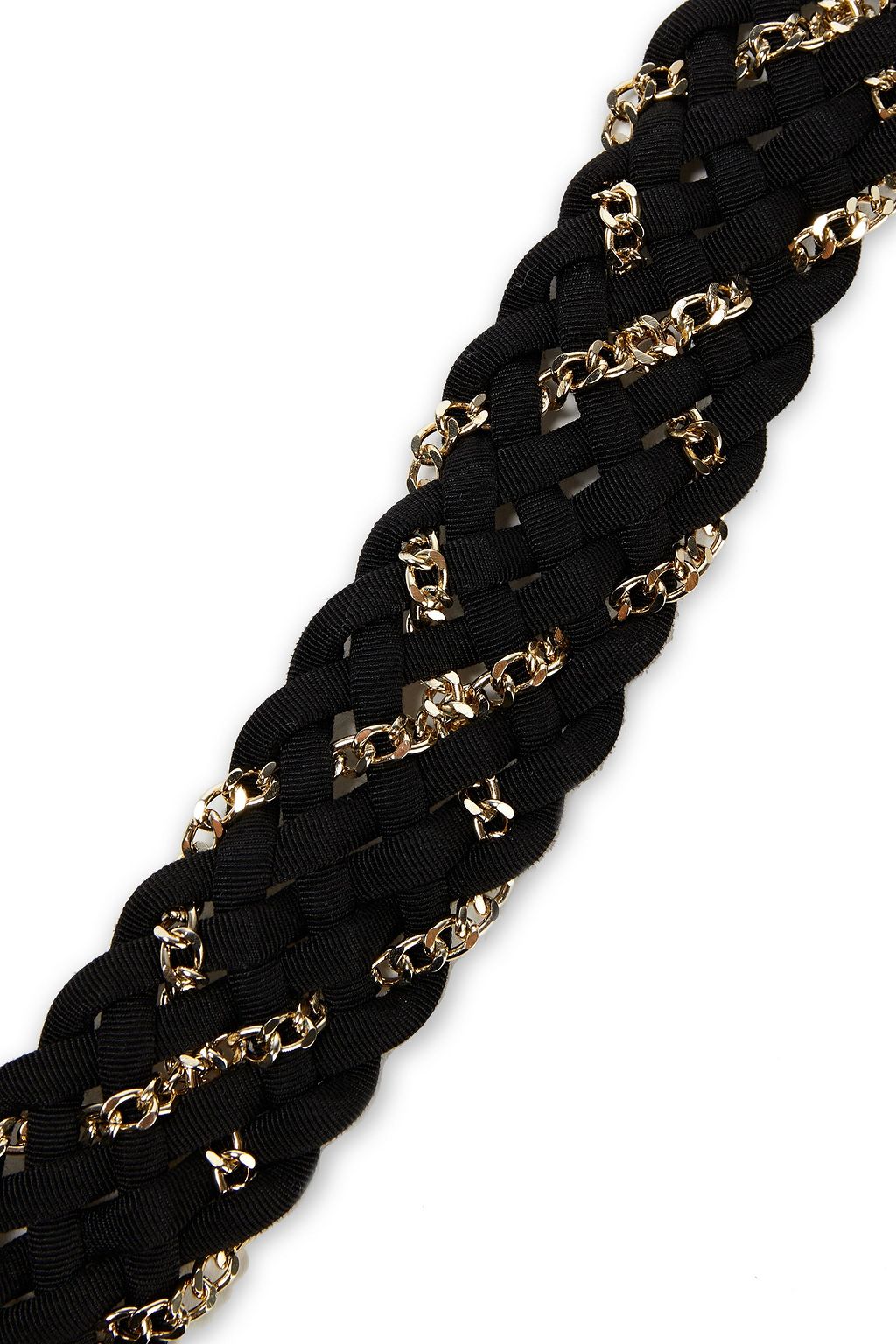 SANDRO Braided chain and ottoman belt