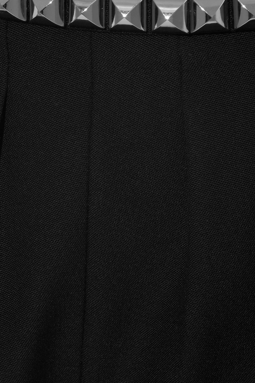 ALEXANDER WANG Studded grain de poudre wool straight-leg pants