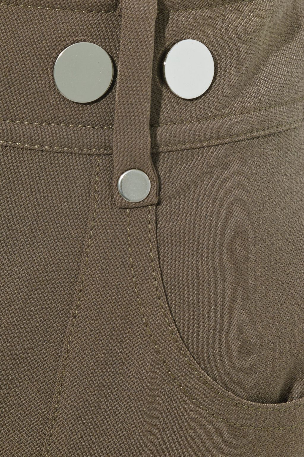 ALEXANDER WANG Cropped studded twill skinny pants