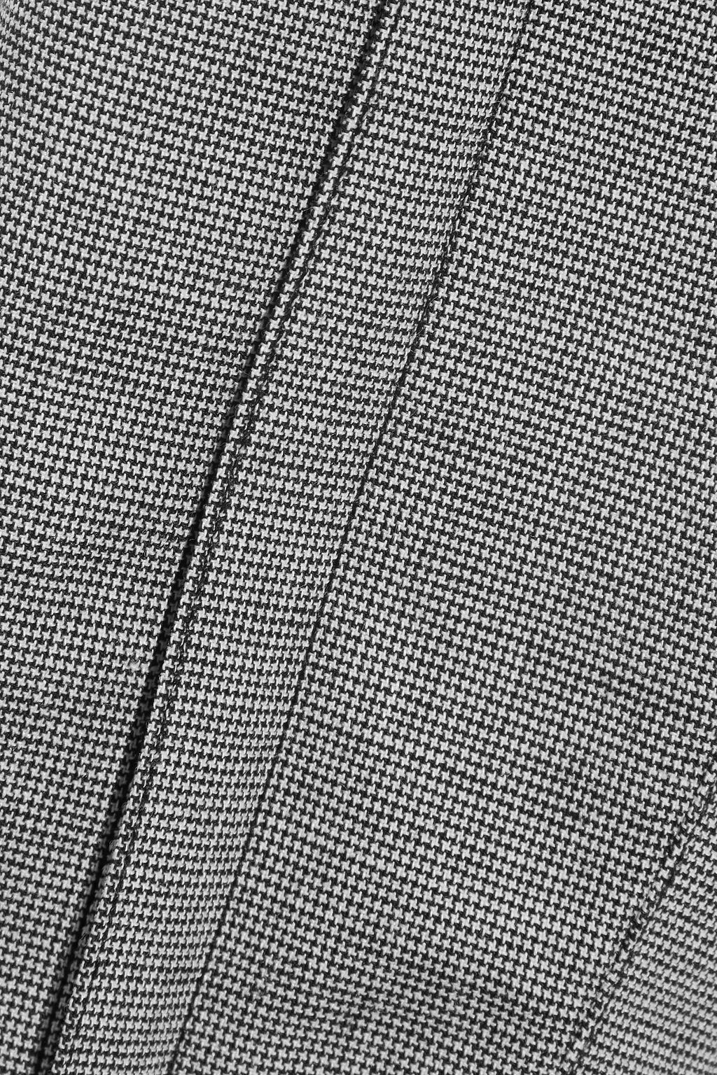ALEXANDER WANG Cropped studded houndstooth woven skinny pants