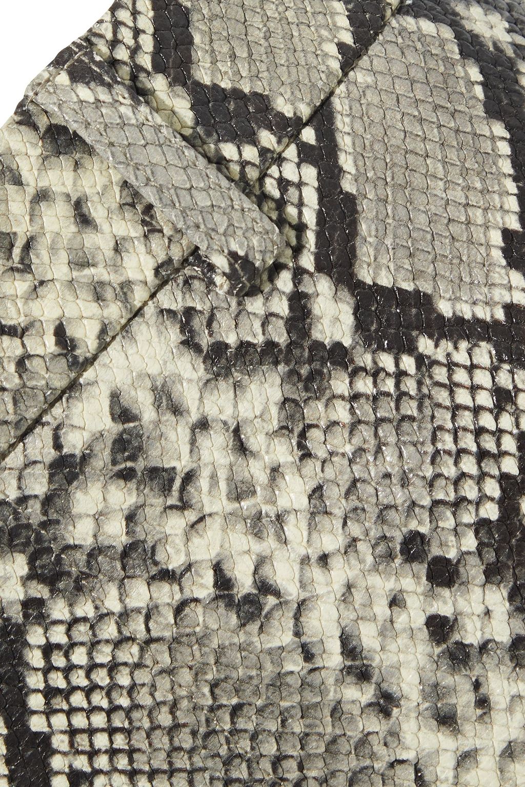 ALEXANDER WANG Snake-effect leather midi skirt