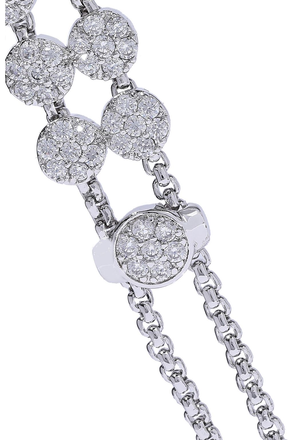 CZ BY KENNETH JAY LANE Silver-tone crystal earrings