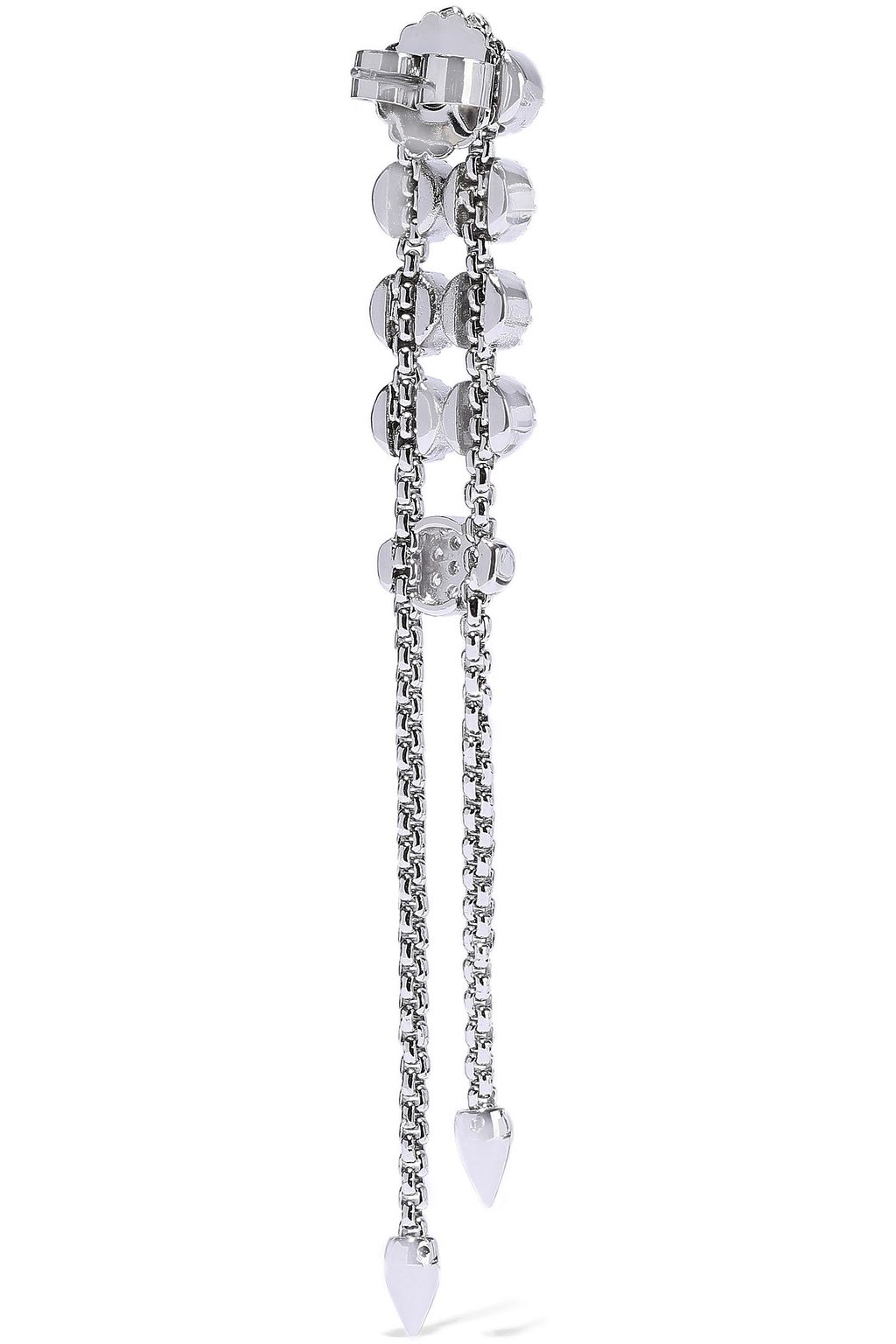 CZ BY KENNETH JAY LANE Silver-tone crystal earrings