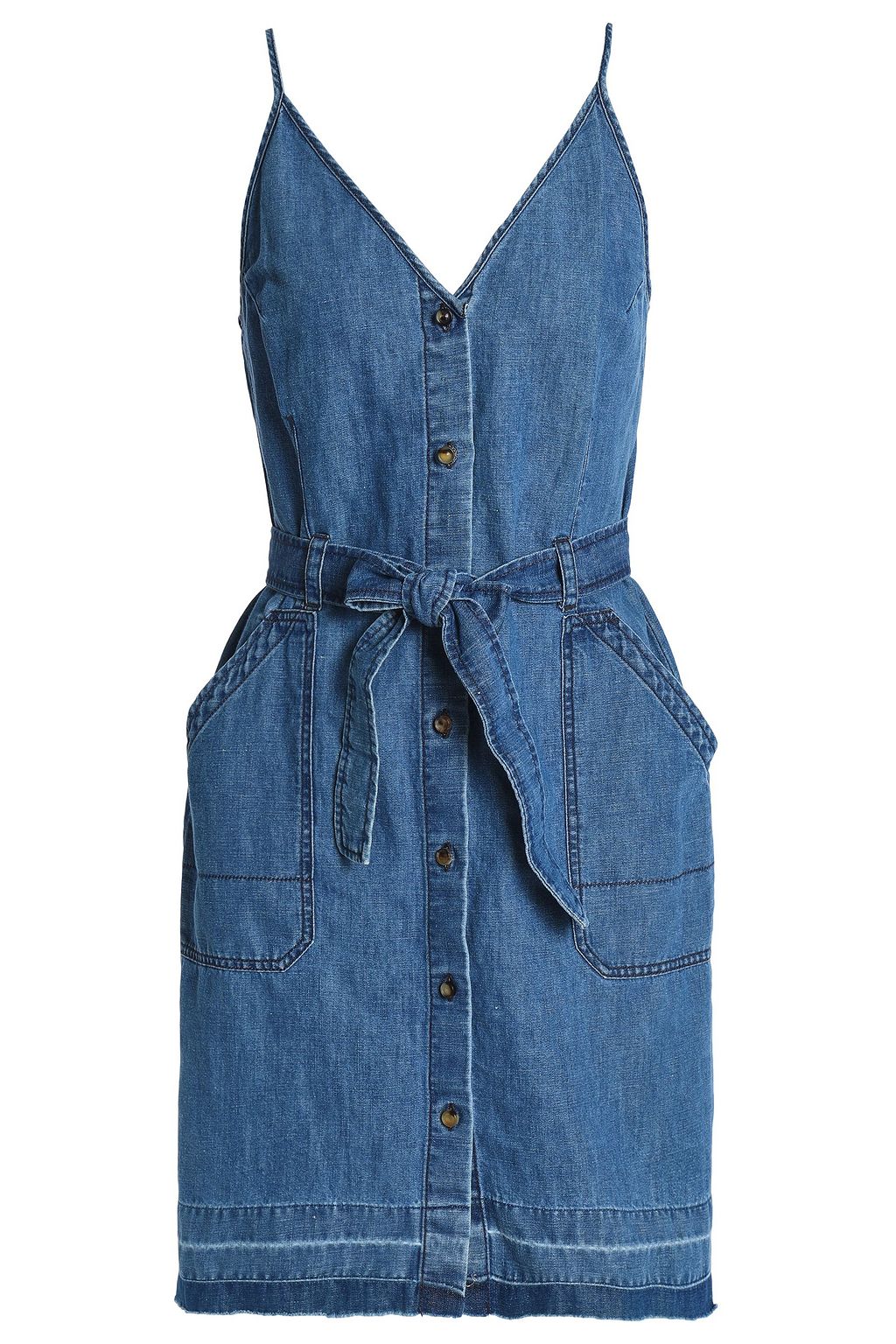 chambray slip dress