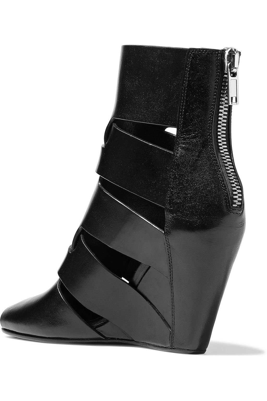 RICK OWENS Lazarus cutout leather ankle boots