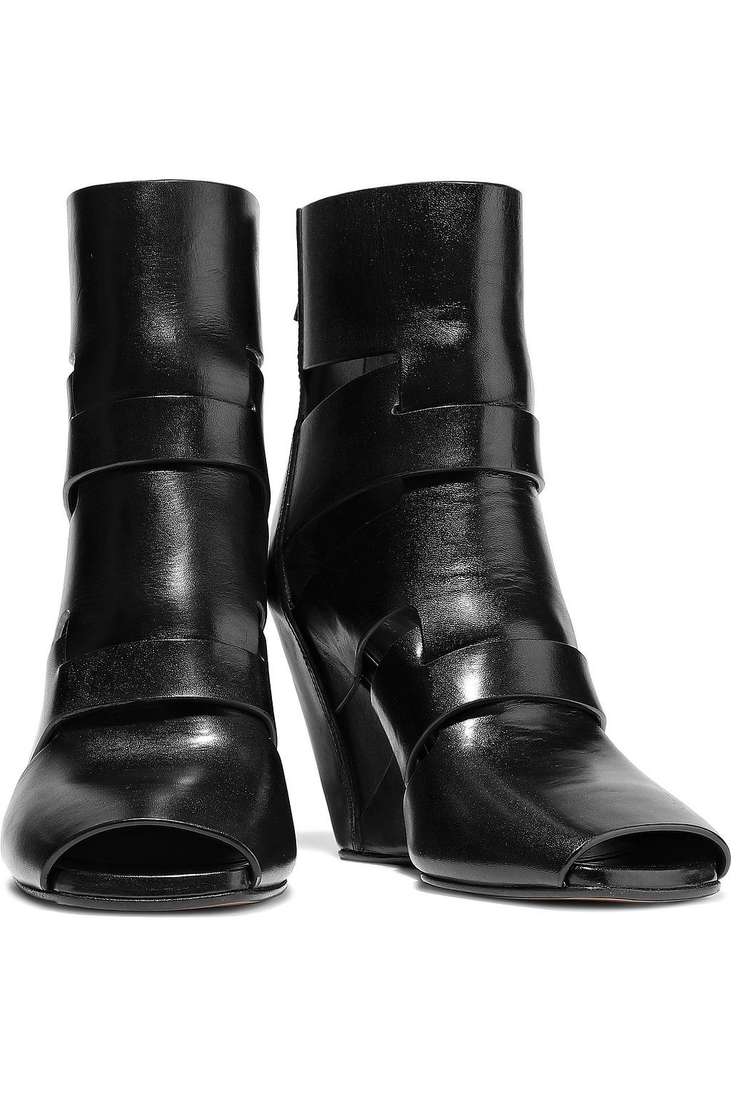 RICK OWENS Lazarus cutout leather ankle boots