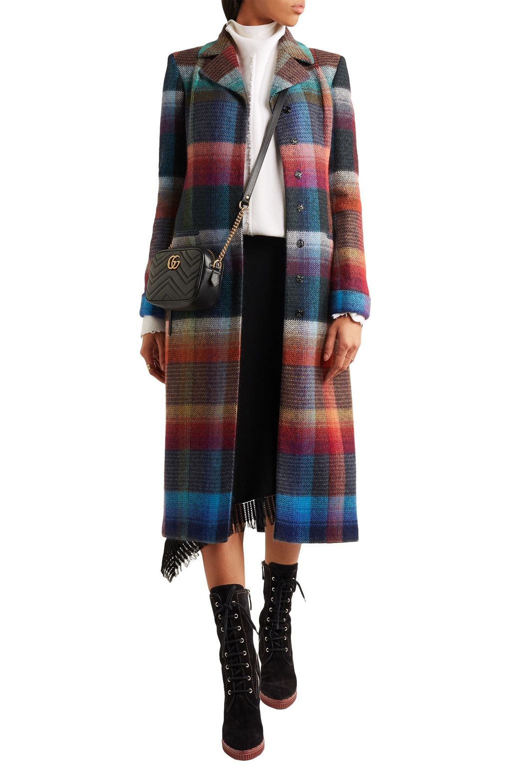 TOD'S Ankle Boots aus Veloursleder mit Plateau