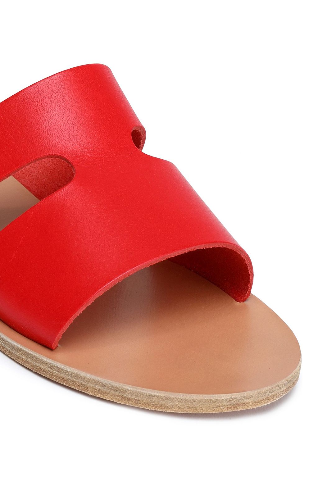 ANCIENT GREEK SANDALS Apteros cutout leather slides THE