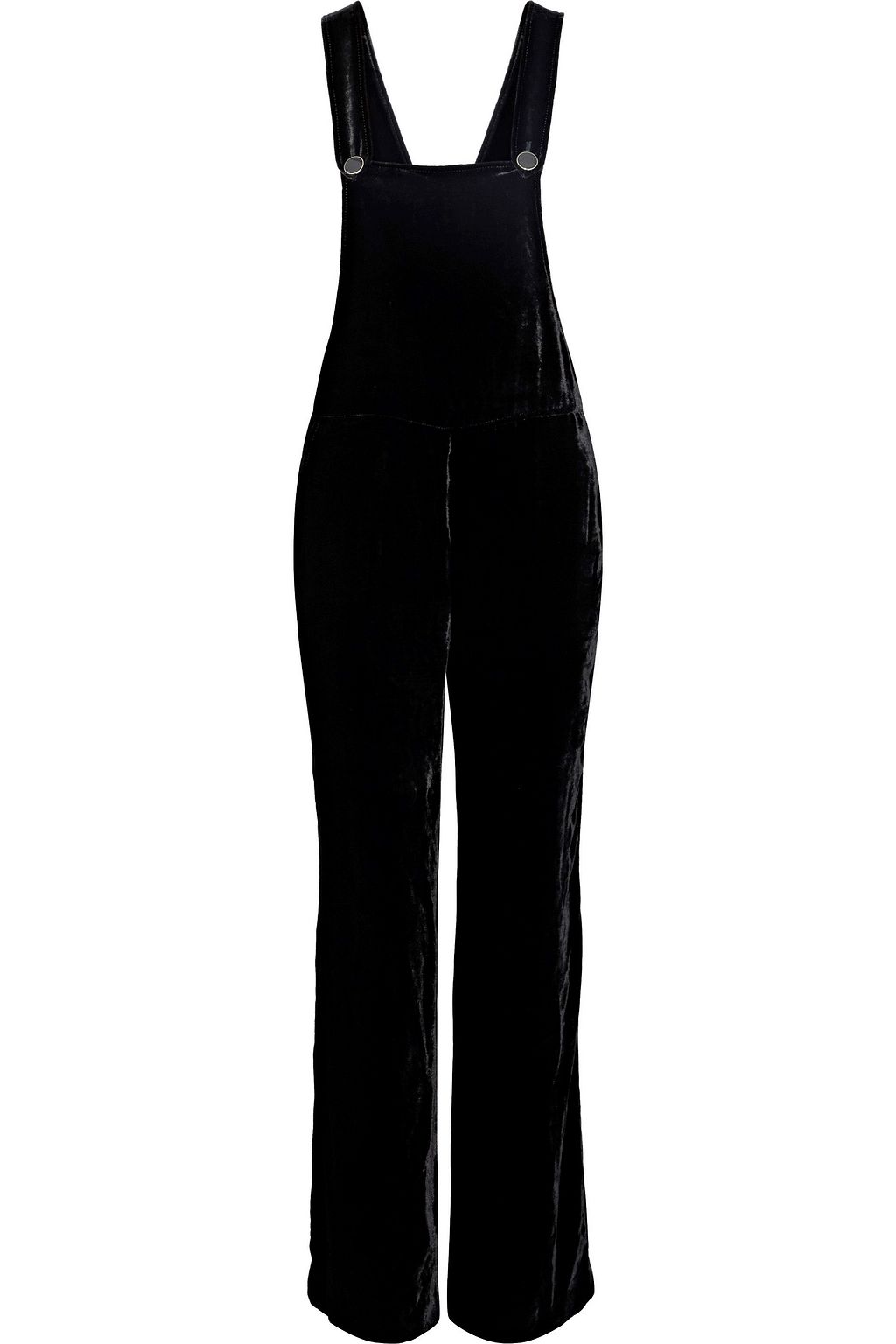 black velvet overall dress