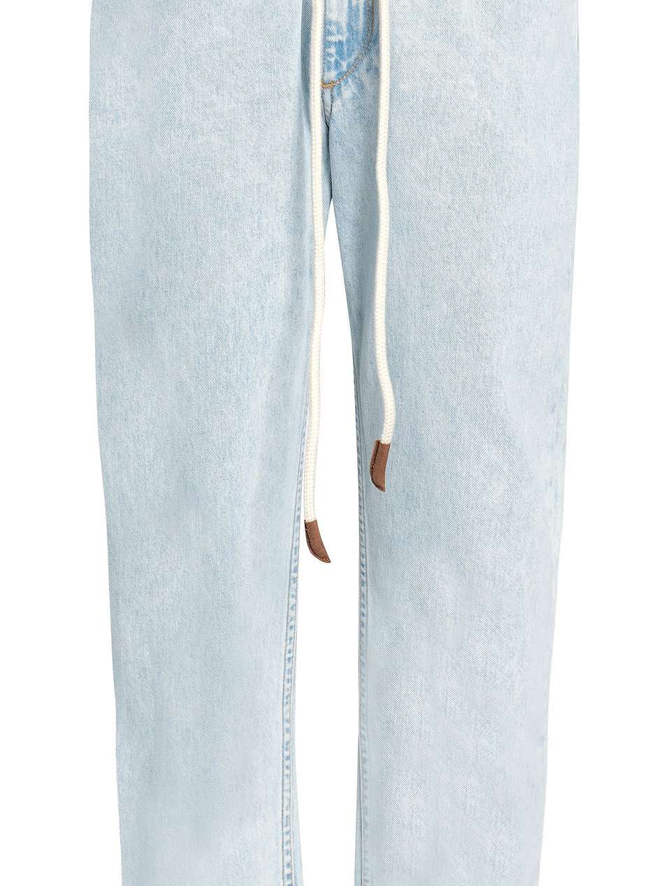 faded mid-rise straight-leg jeans