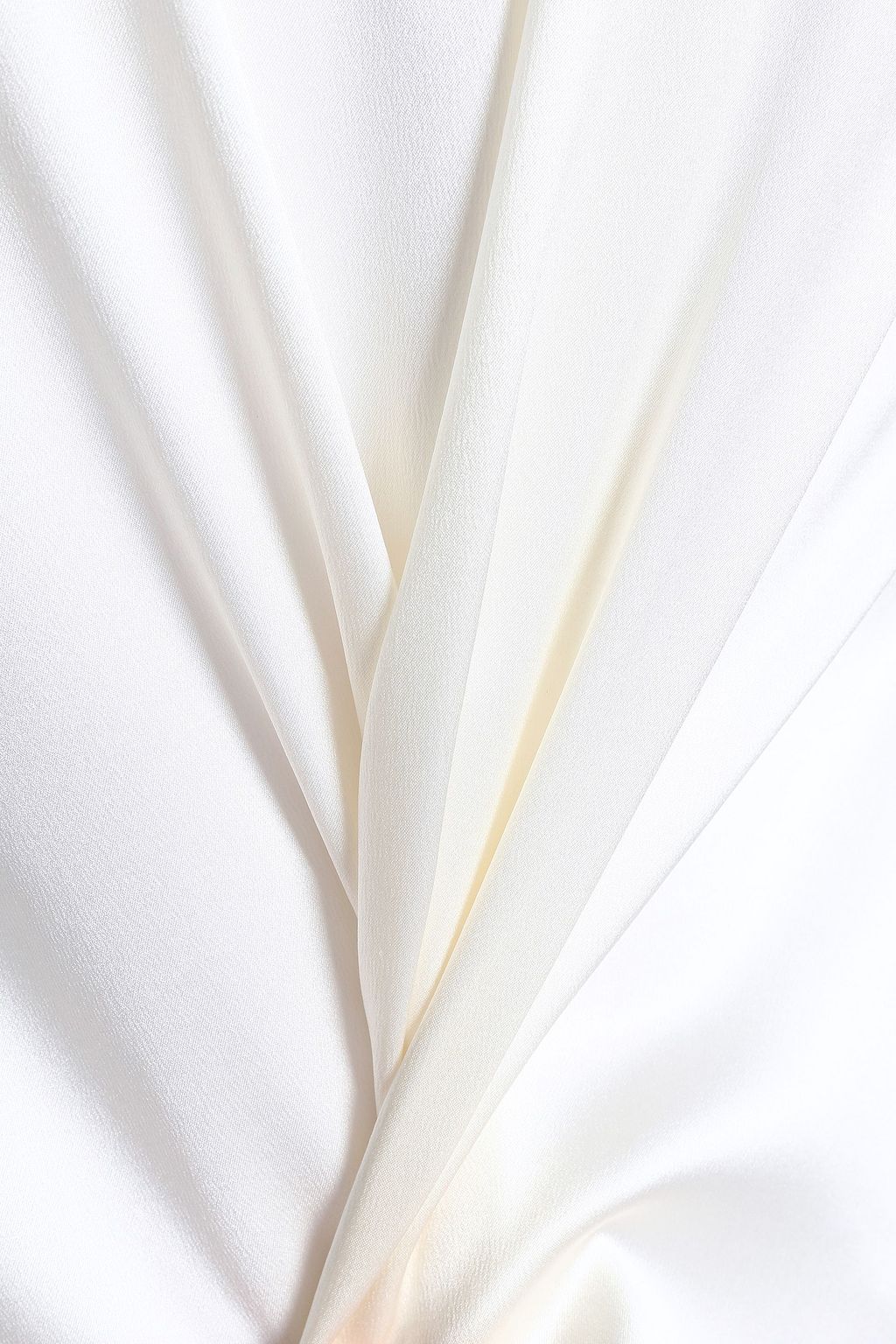 BRUNELLO CUCINELLI Bead-embellished silk-blend satin top