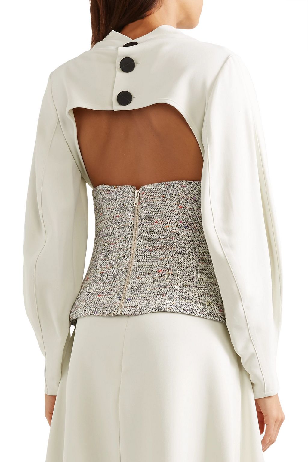 GEORGIA ALICE Tweed bustier top