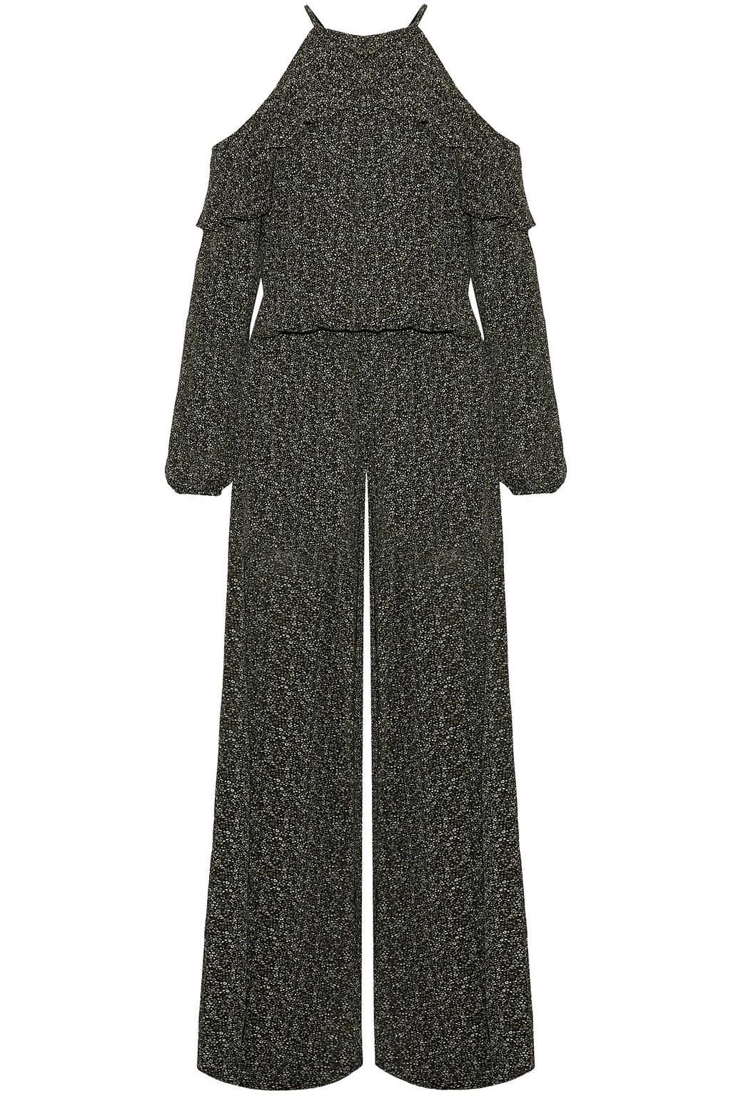 michael kors floral georgette jumpsuit