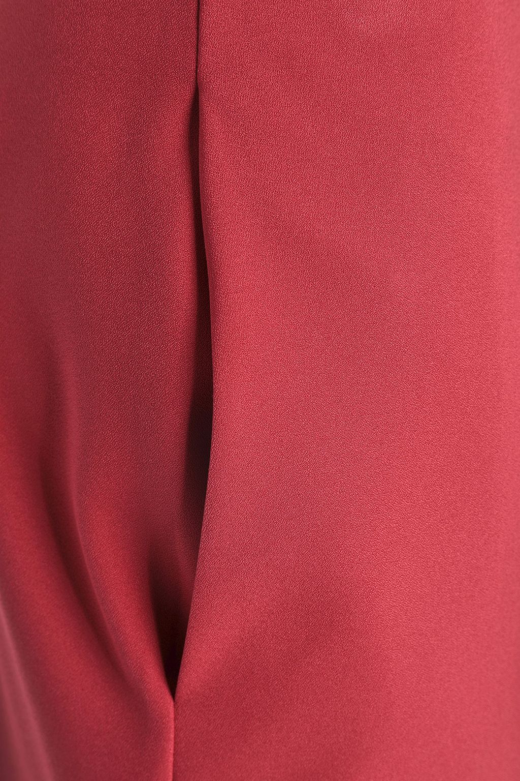 JIL SANDER Pleated crepe midi skirt