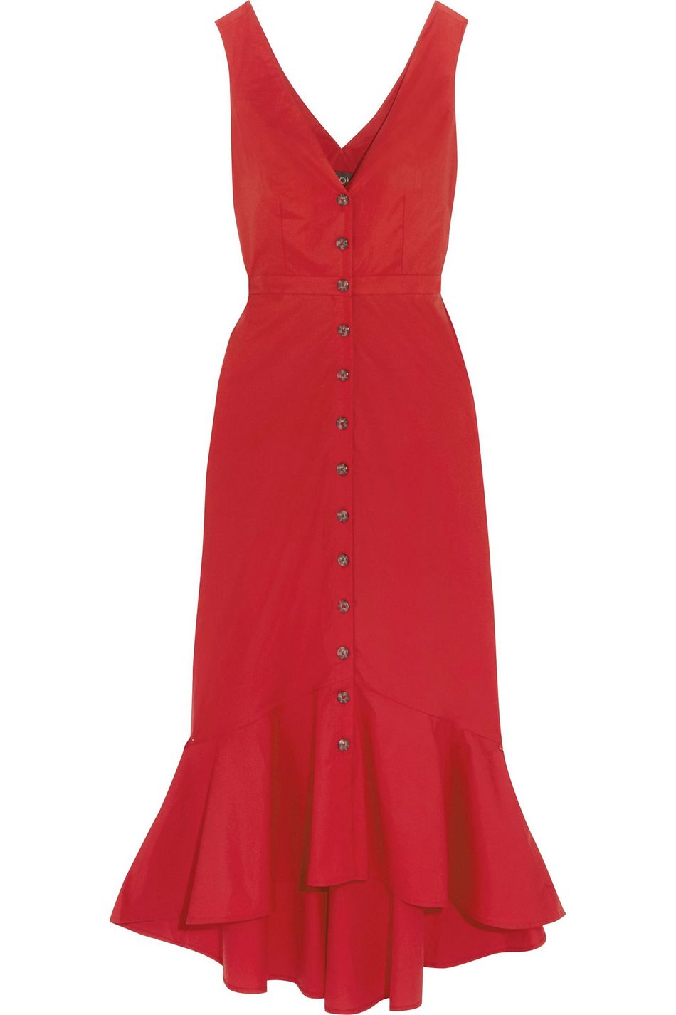 saloni red dress