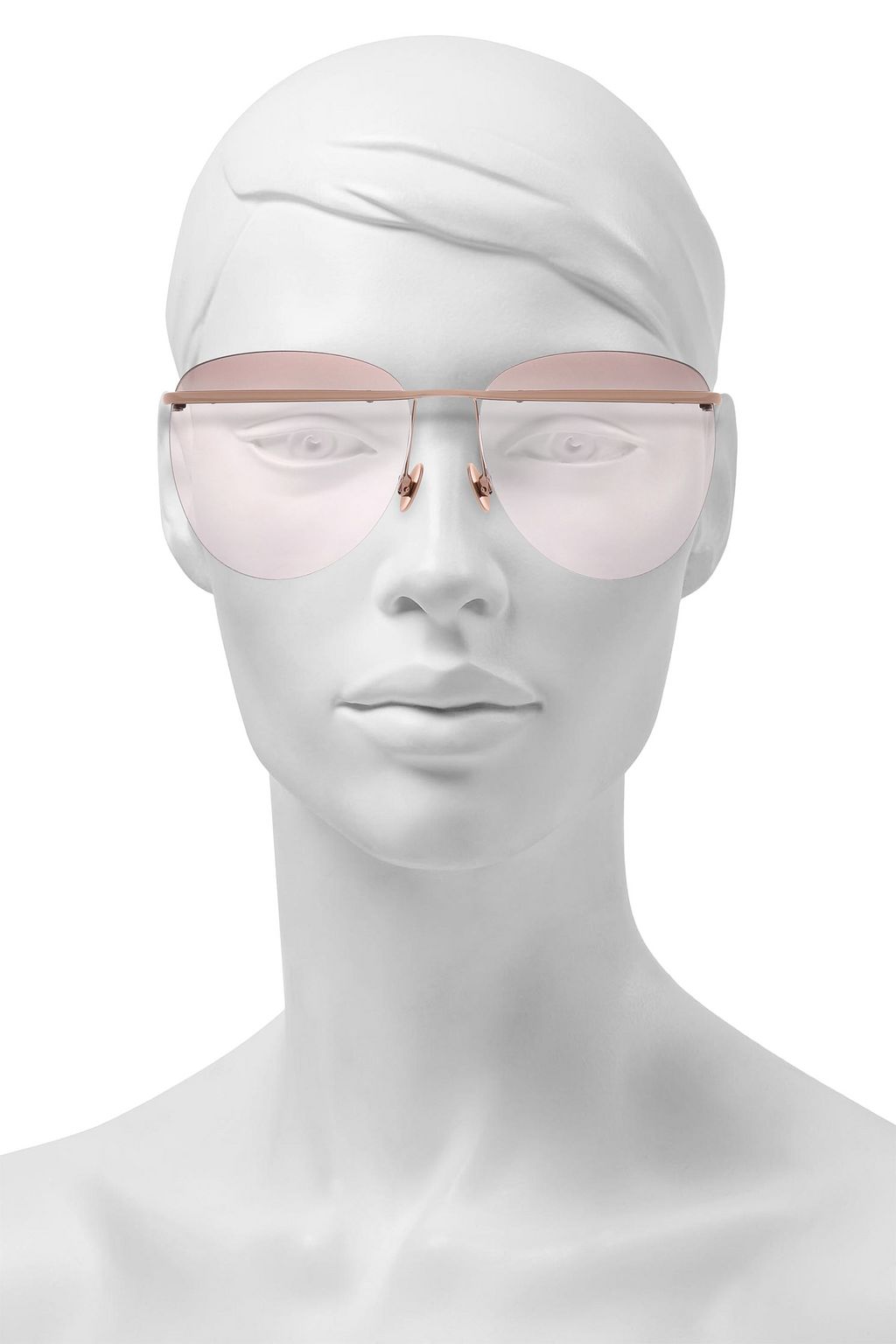 SUNDAY SOMEWHERE Round-frame silver-tone sunglasses