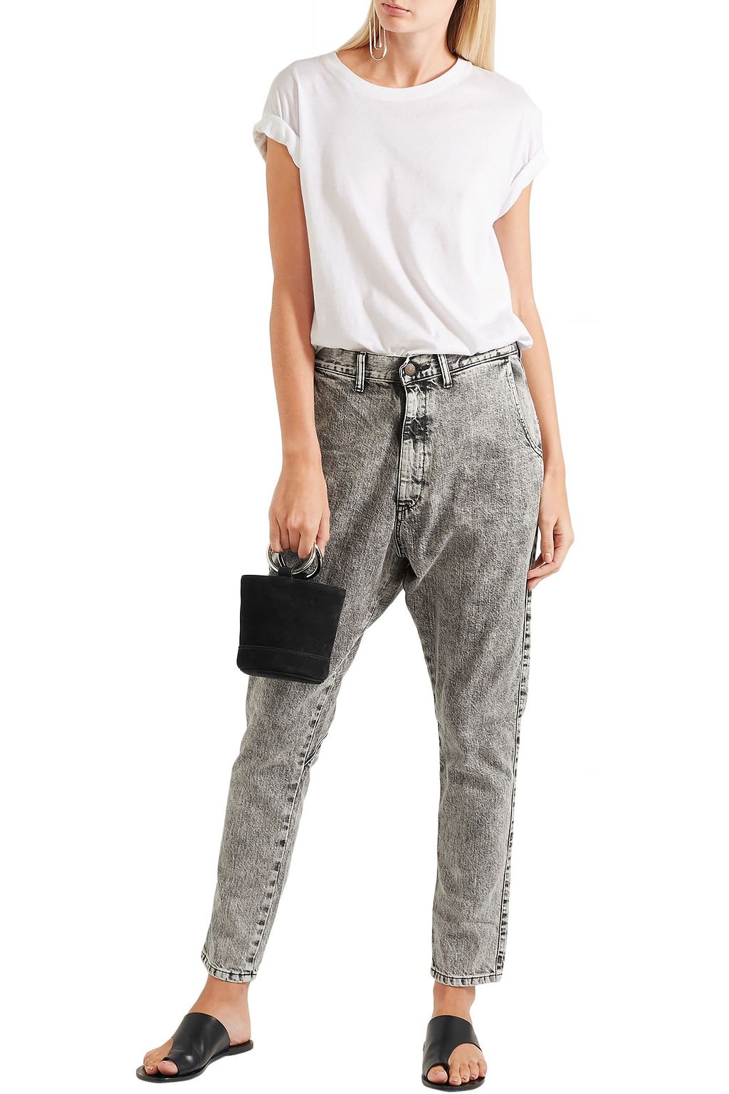 BASSIKE Lo Slung boyfriend jeans