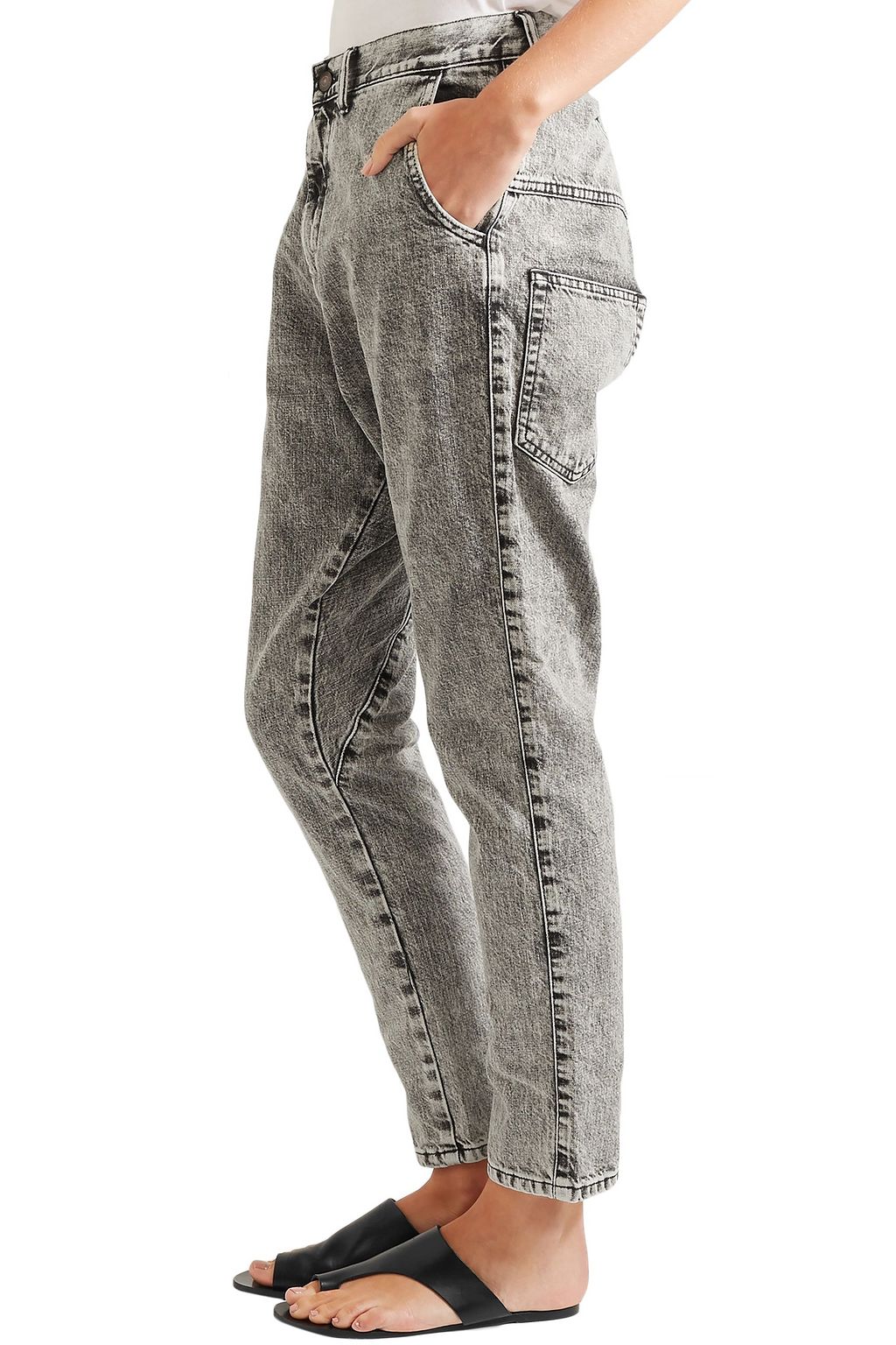 BASSIKE Lo Slung boyfriend jeans