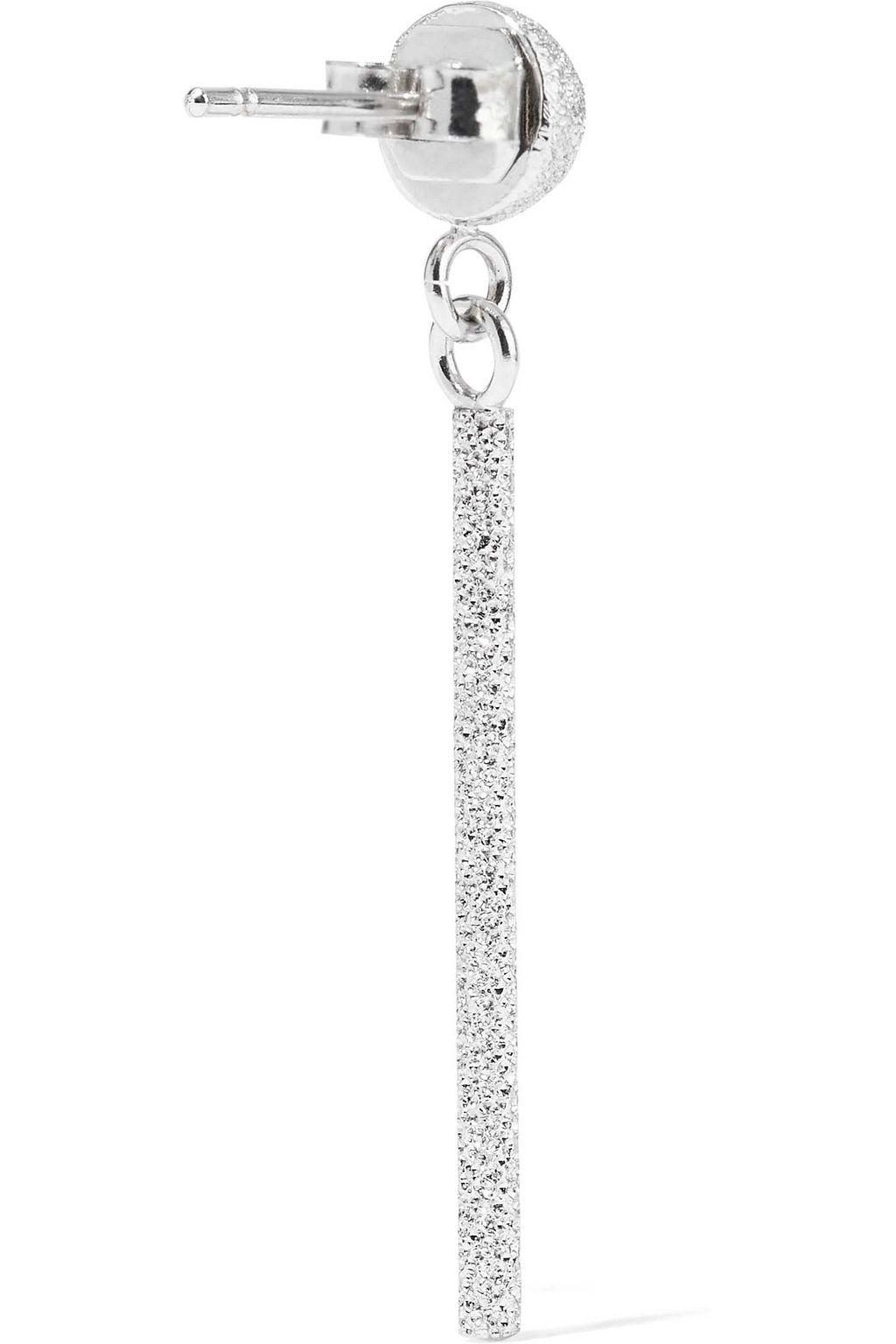 CAROLINA BUCCI Magic Wand 18-karat white gold earrings