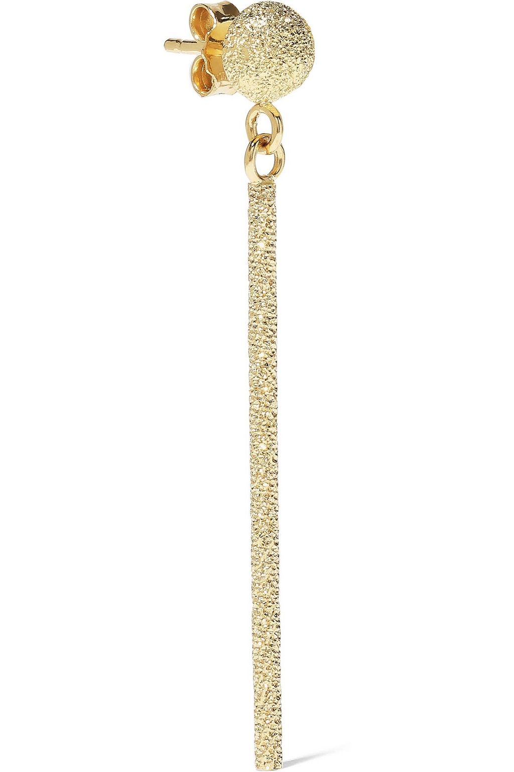CAROLINA BUCCI Magic Wand long 18-karat gold earrings