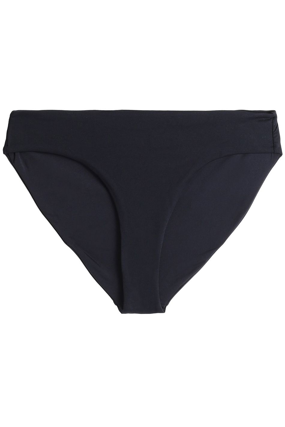 black mid rise bikini bottoms