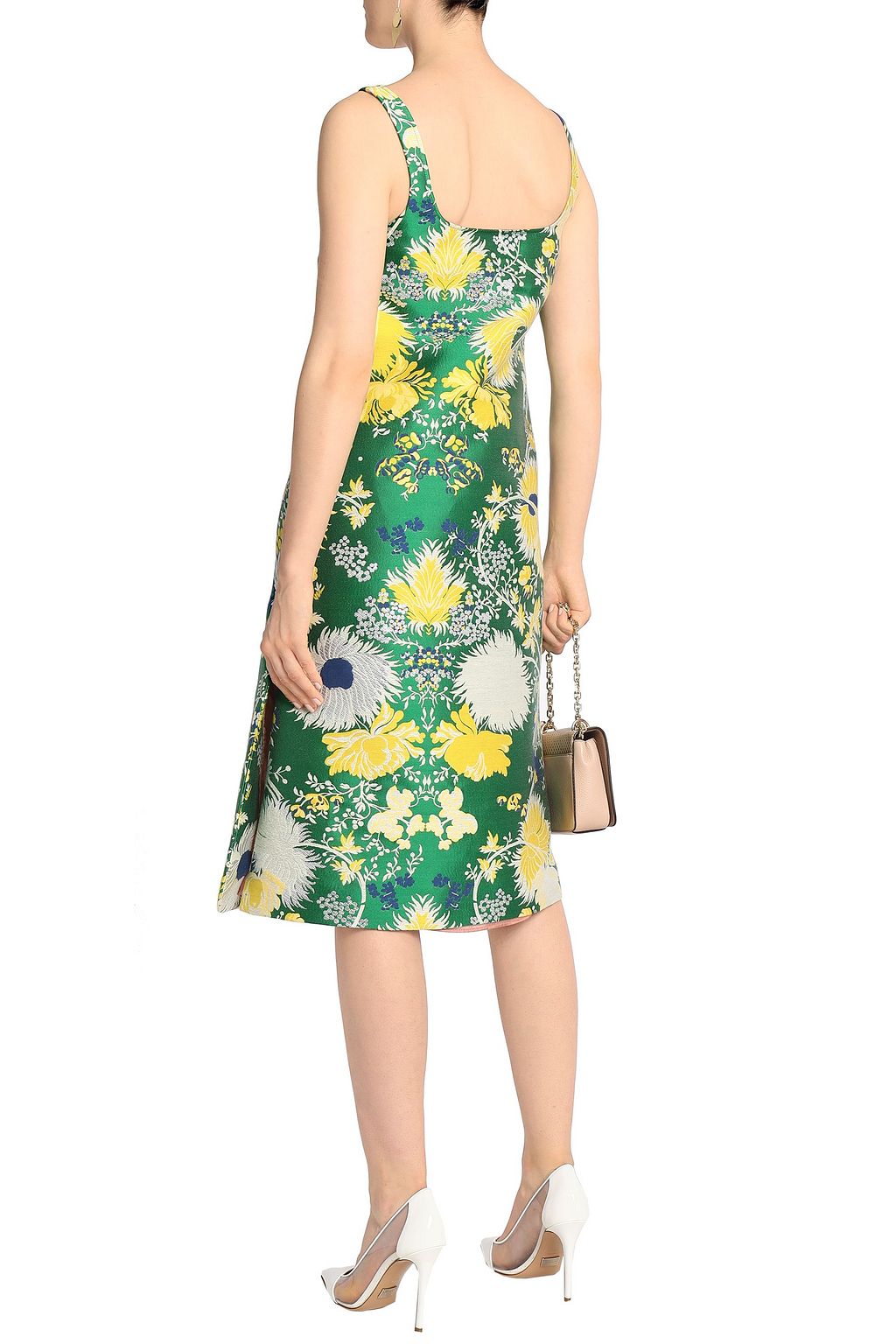 ROCHAS Cotton-blend brocade dress