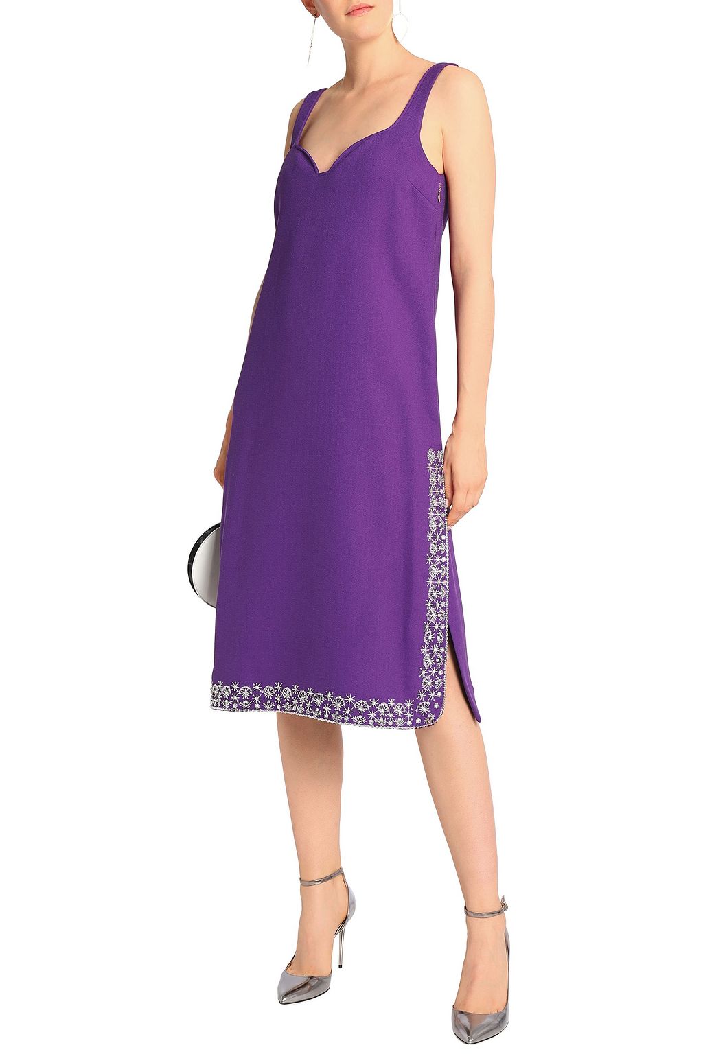 ROCHAS Bead-embellished crepe dress
