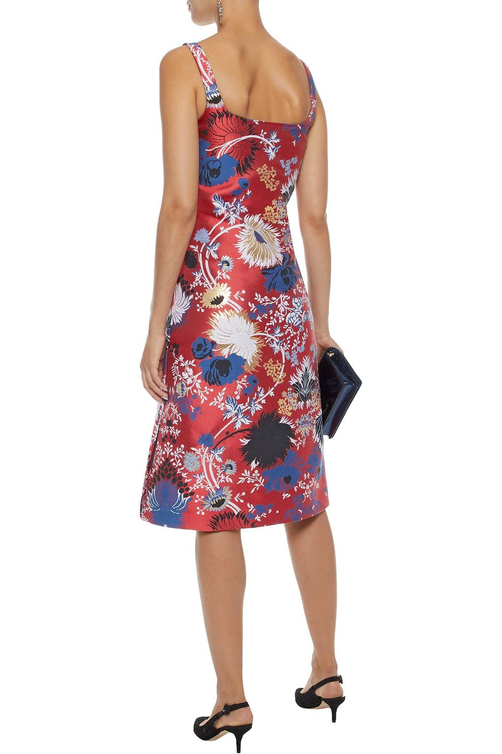 ROCHAS Cotton-blend brocade dress