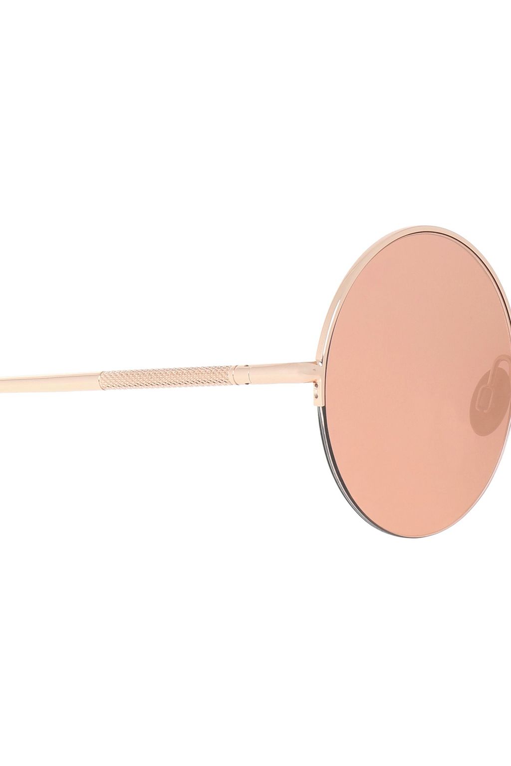 SUNDAY SOMEWHERE Round-frame gold-tone mirrored sunglasses