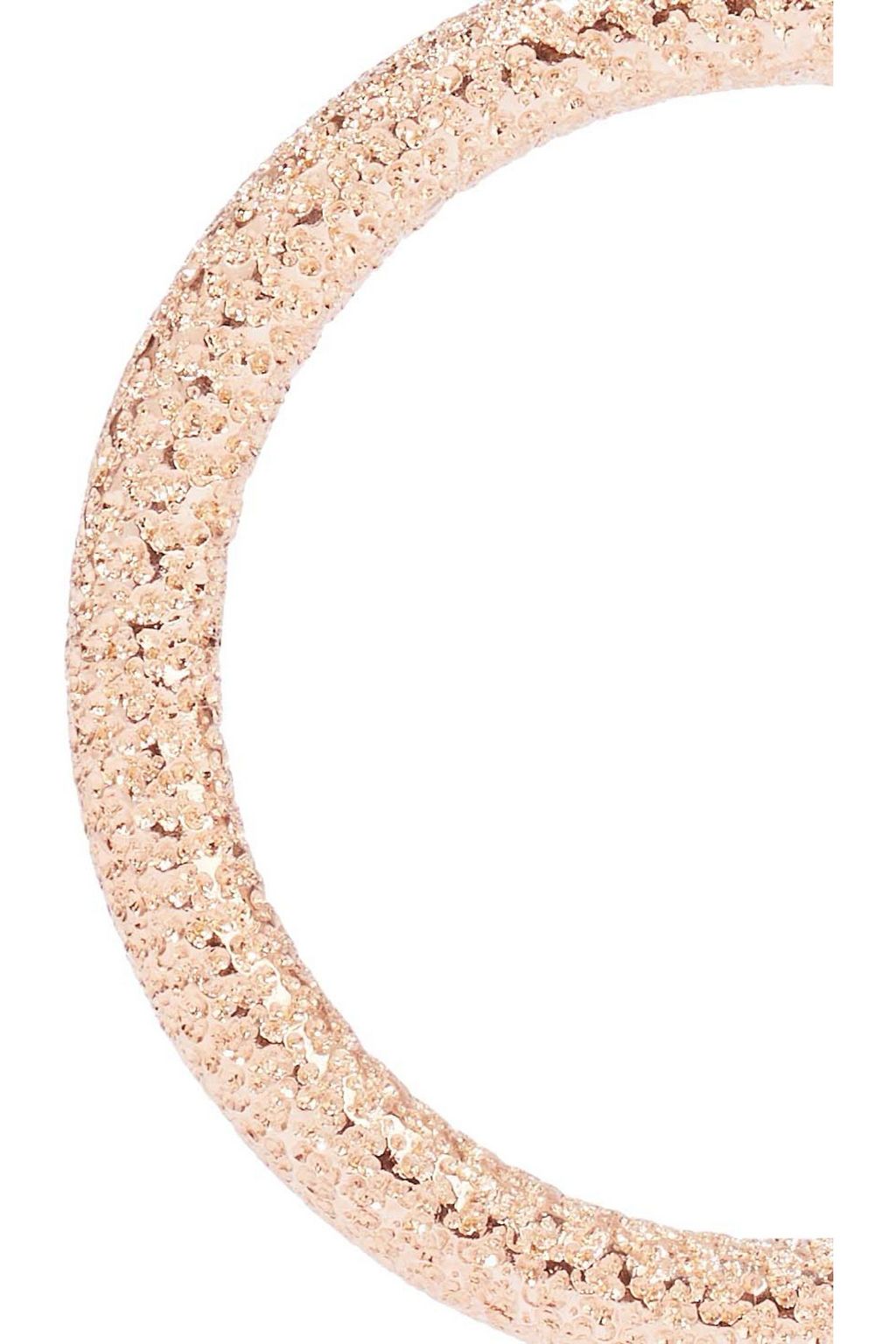 CAROLINA BUCCI Gypsy small 18-karat rose gold hoop earrings