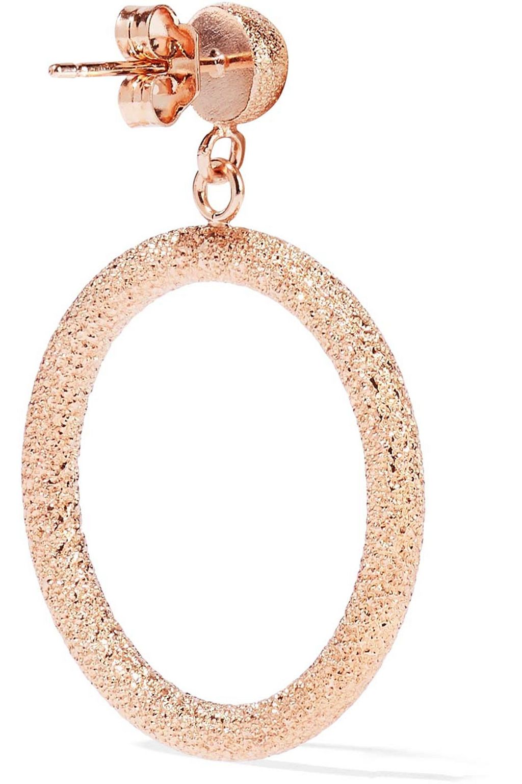 CAROLINA BUCCI Gypsy small 18-karat rose gold hoop earrings