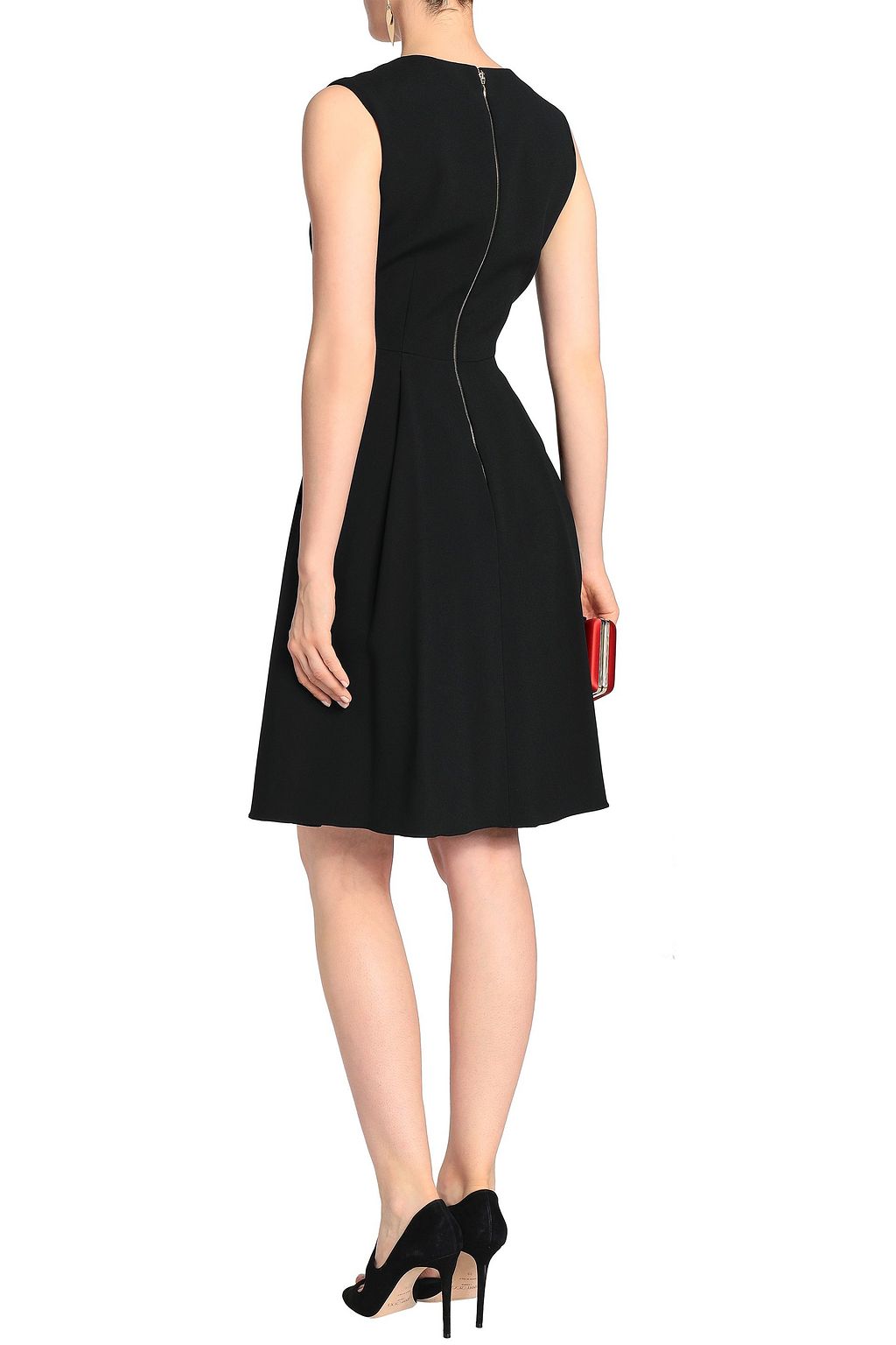 ROCHAS Pleated crepe dress