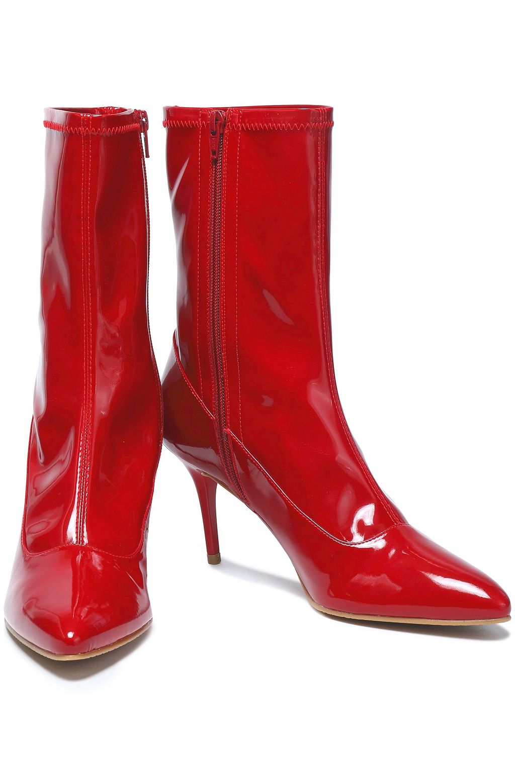 STUART WEITZMAN Patent-leather ankle boots