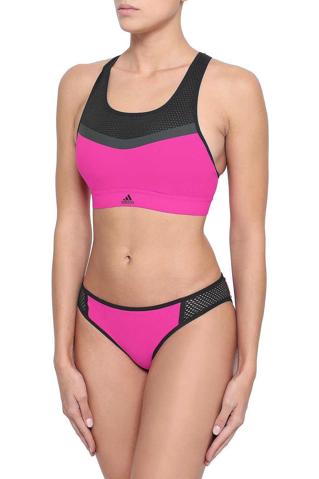 ADIDAS Mesh-paneled bikini briefs
