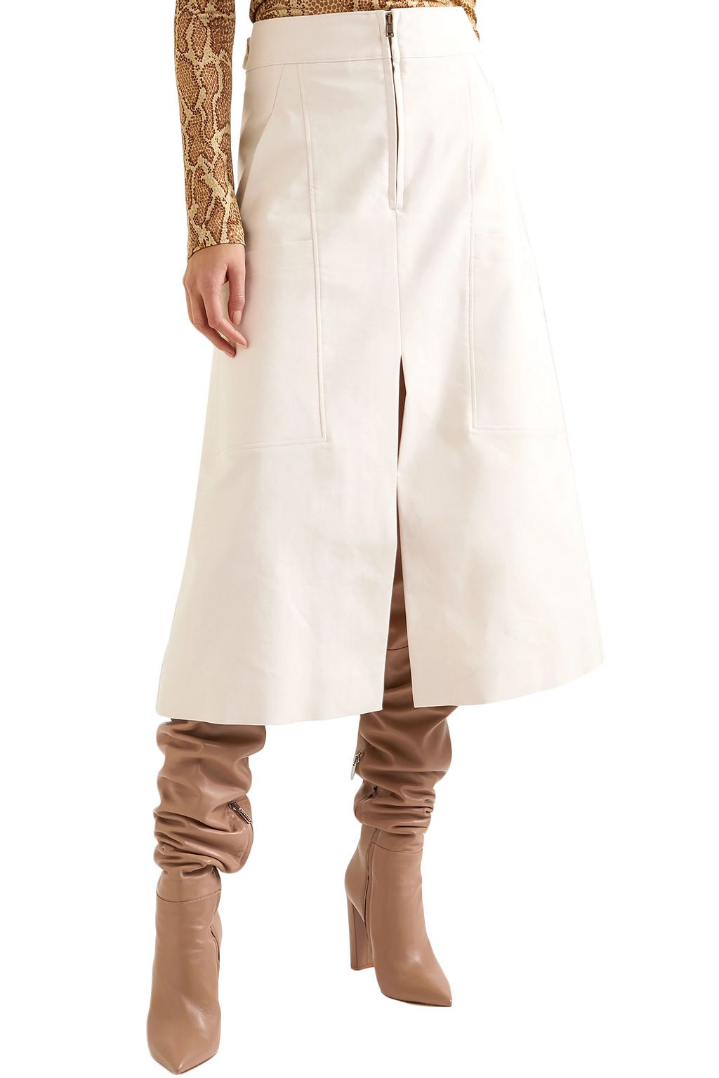 CHLOÉ Stretch-cotton midi skirt