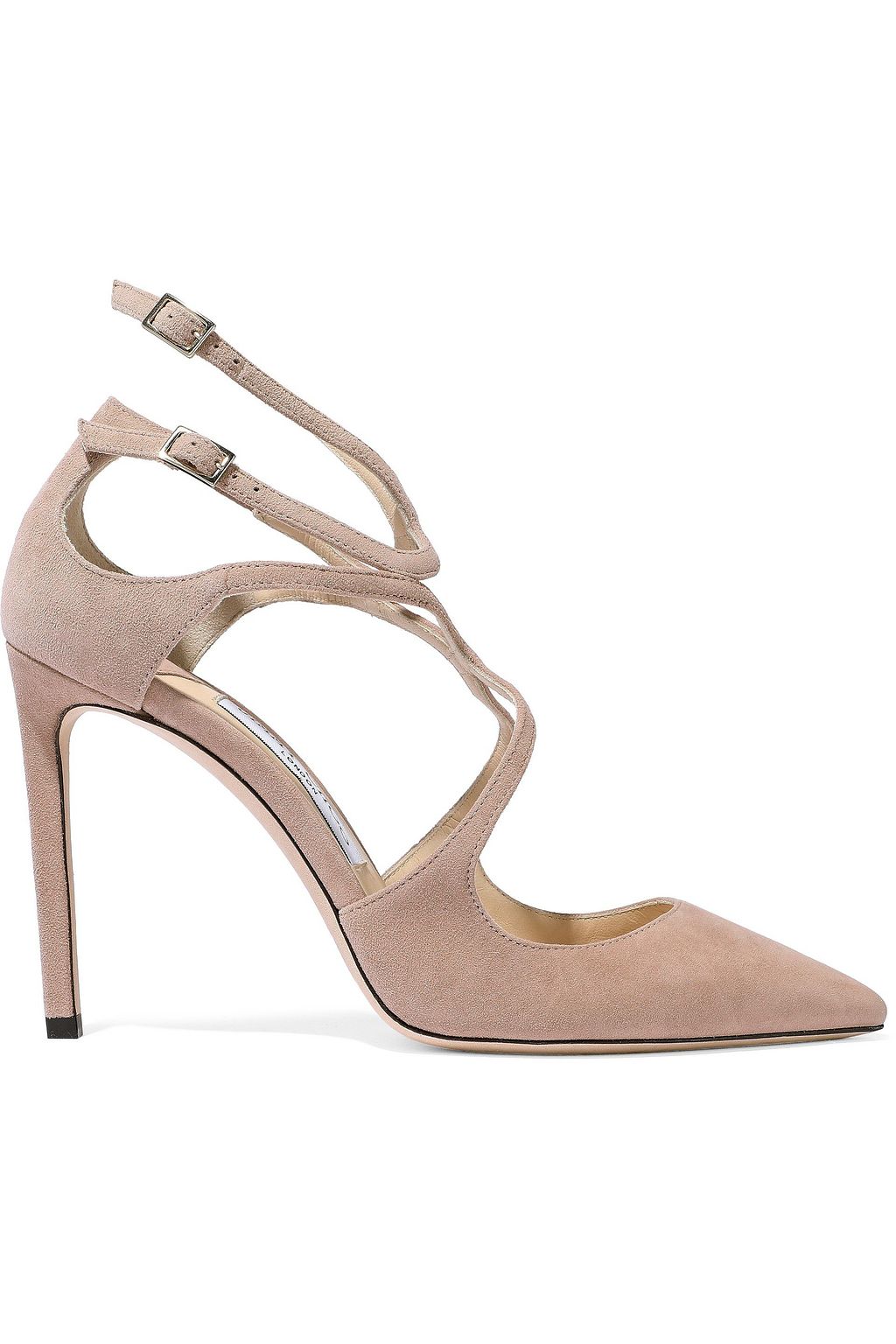 Neutral Lancer cutout 100 suede pumps 