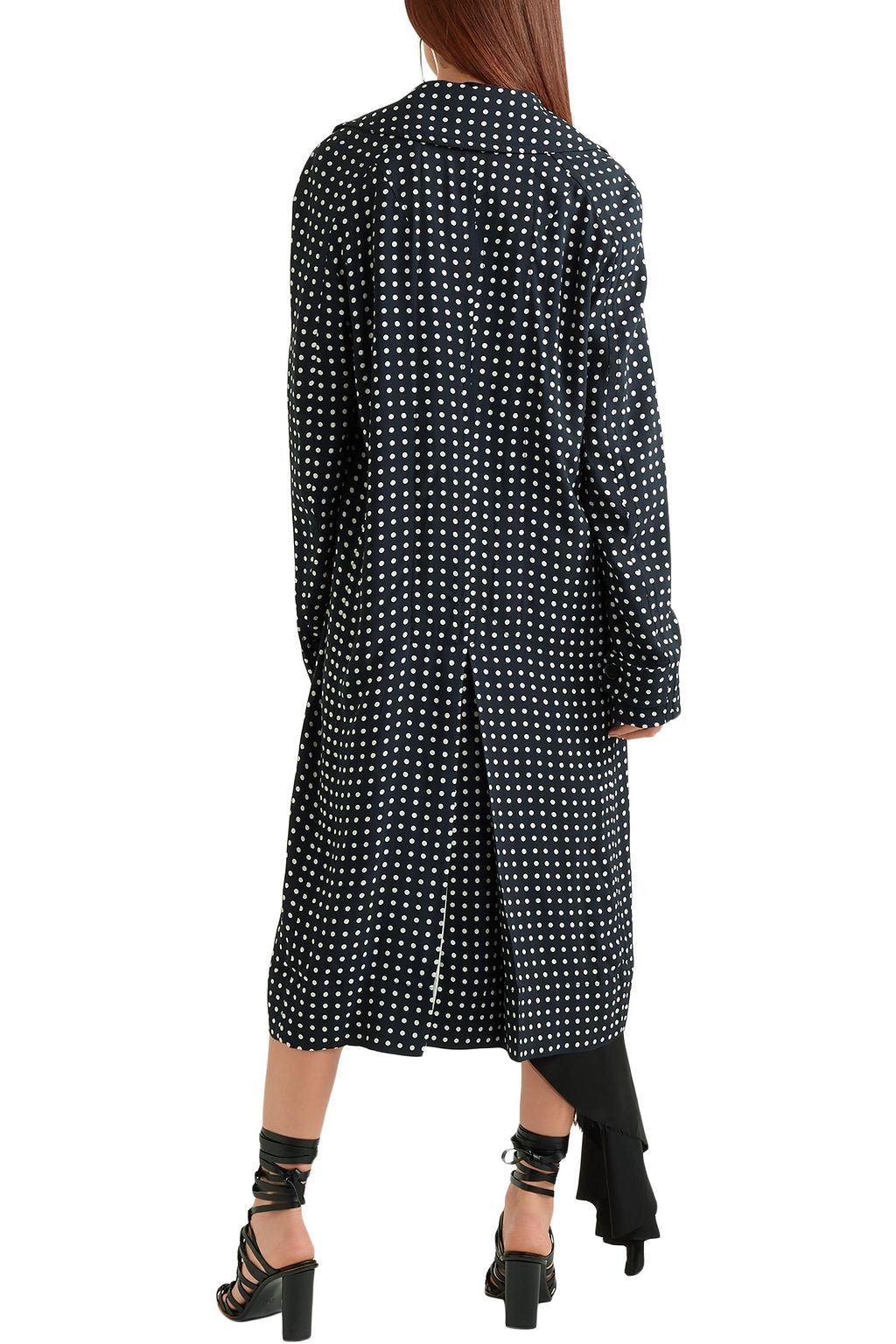 HAIDER ACKERMANN Polka-dot voile coat