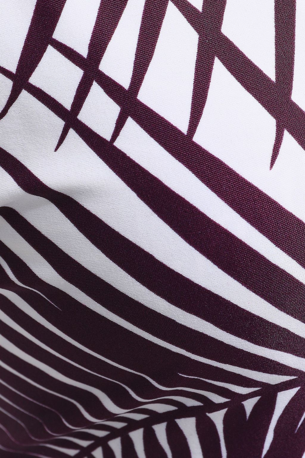 MIKOH Printed bandeau bikini top