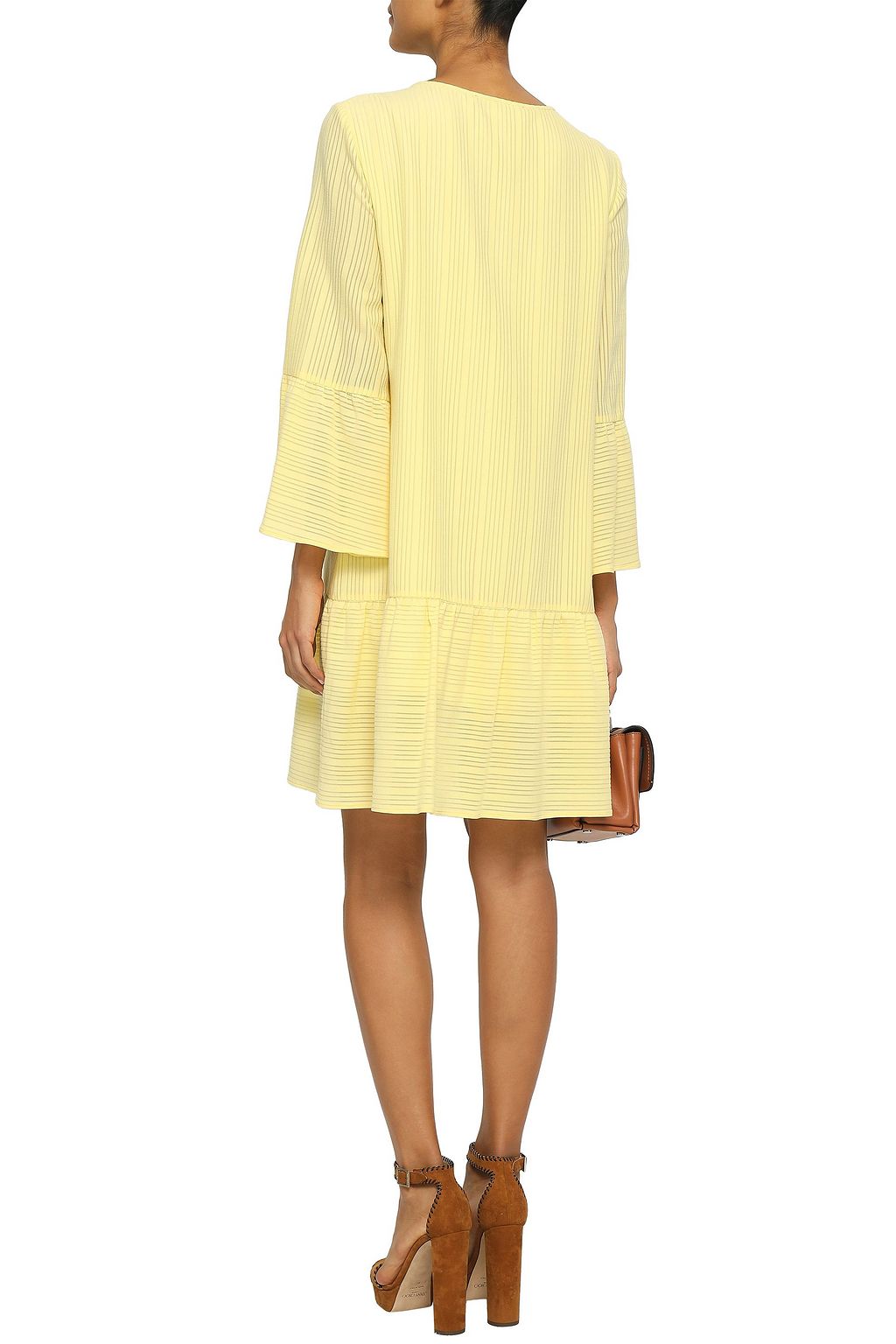 VANESSA SEWARD Ribbed cotton-blend mini dress