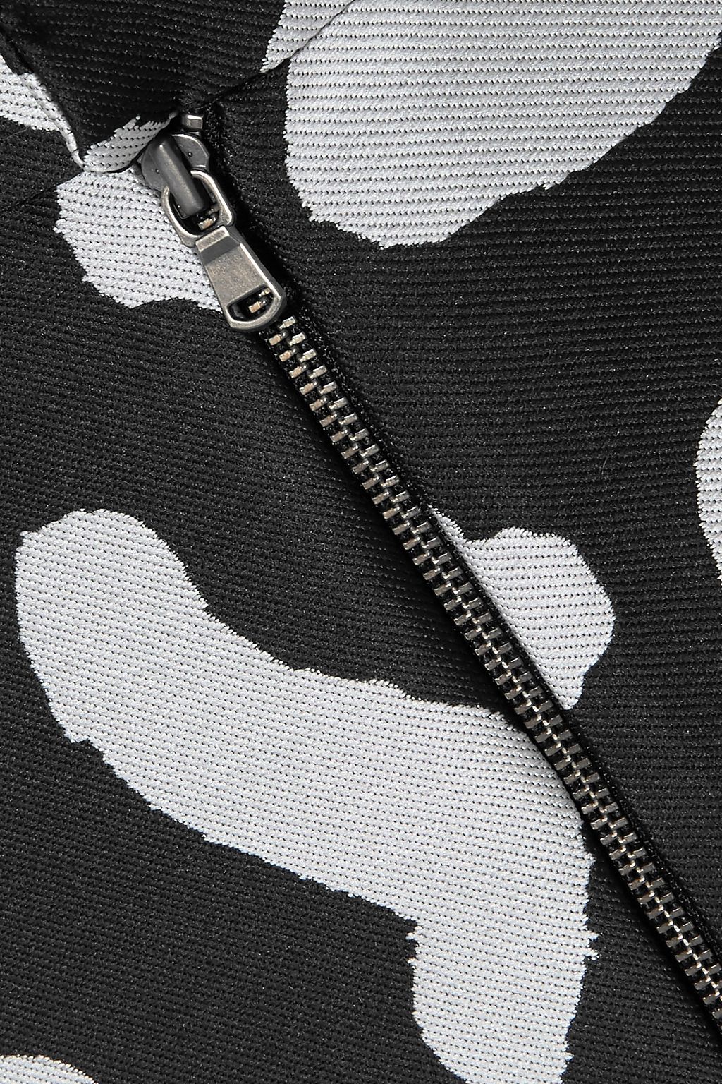 MERCHANT ARCHIVE Cropped leopard-jacquard flared pants