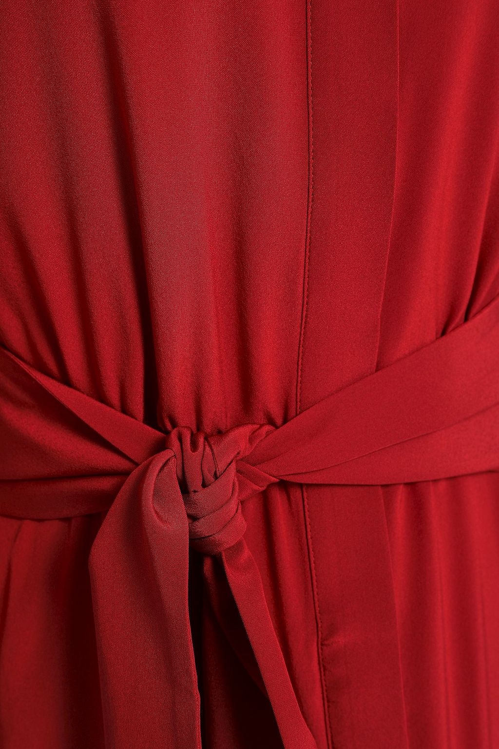 VANESSA SEWARD Lattice-trimmed silk midi dress