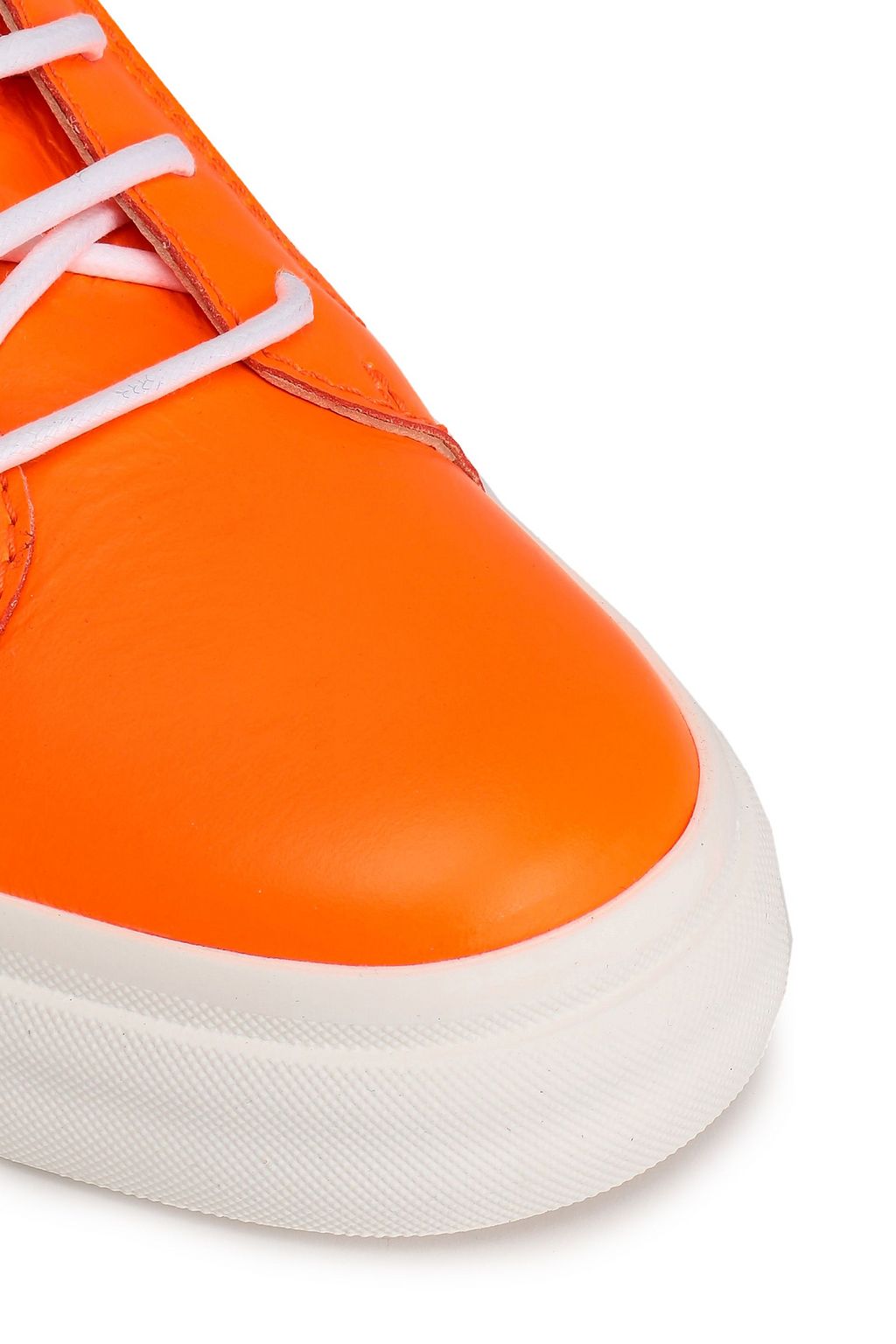 GIUSEPPE ZANOTTI Neon leather sneakers