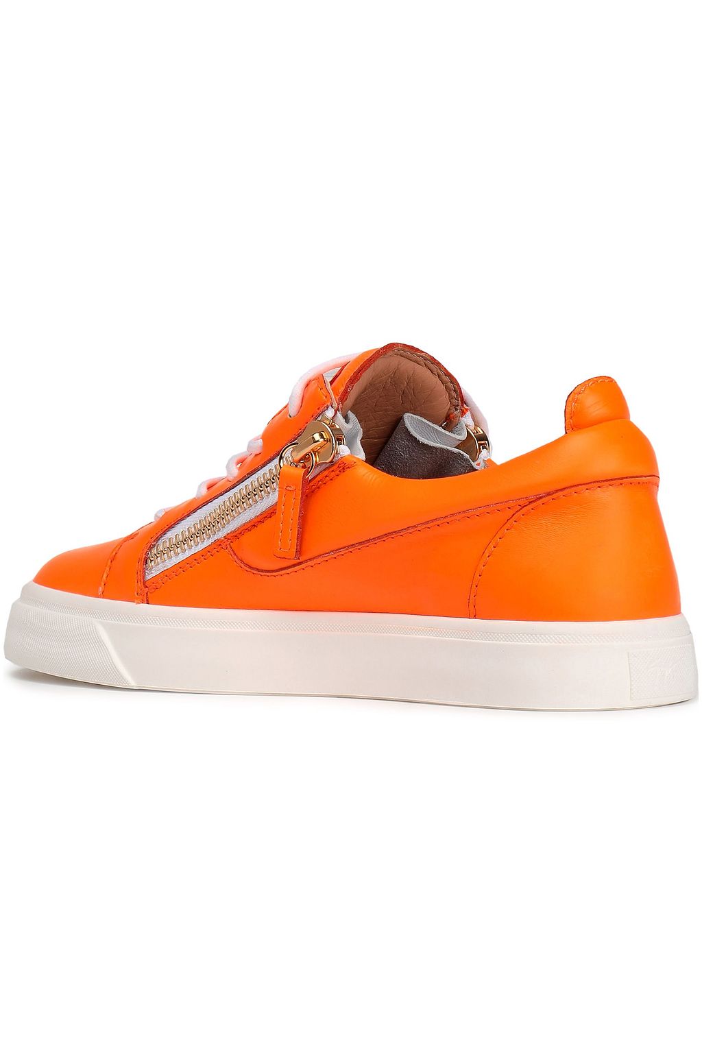 GIUSEPPE ZANOTTI Neon leather sneakers