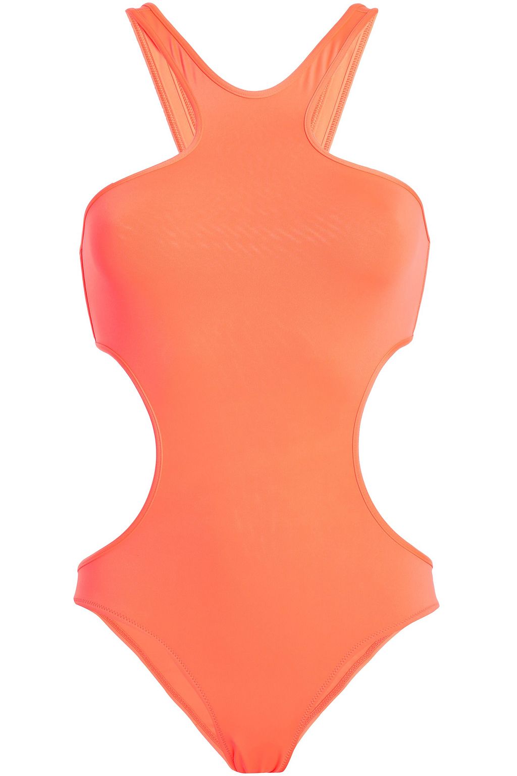 bright orange swimsuit
