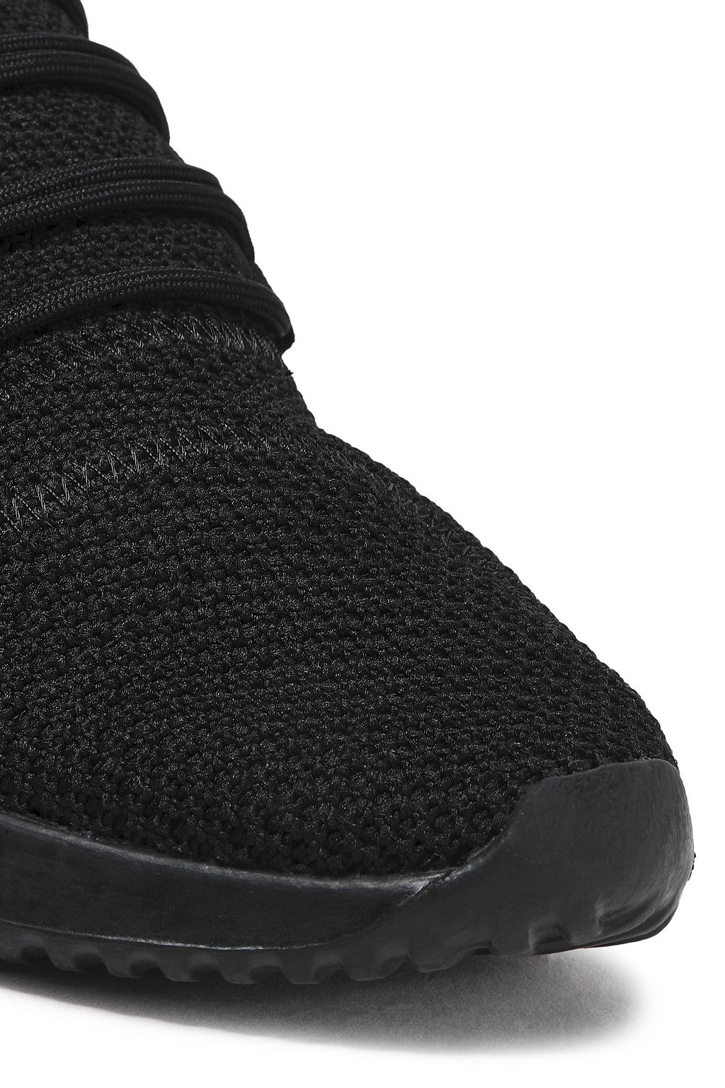 ADIDAS ORIGINALS Tubular Shadow leather-trimmed stretch-knit sneakers