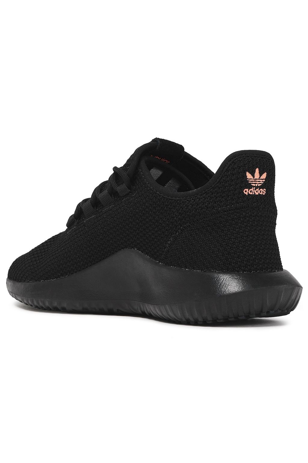 ADIDAS ORIGINALS Tubular Shadow leather-trimmed stretch-knit sneakers