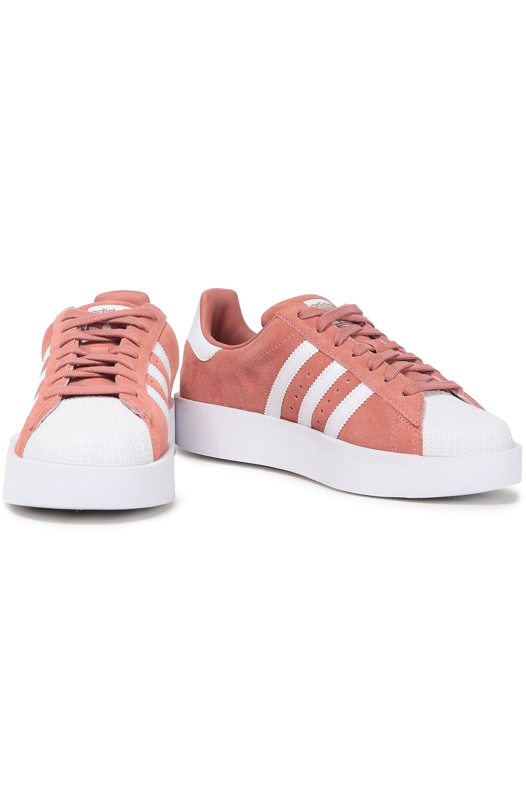 ADIDAS ORIGINALS Superstar Bold rubber and suede sneakers