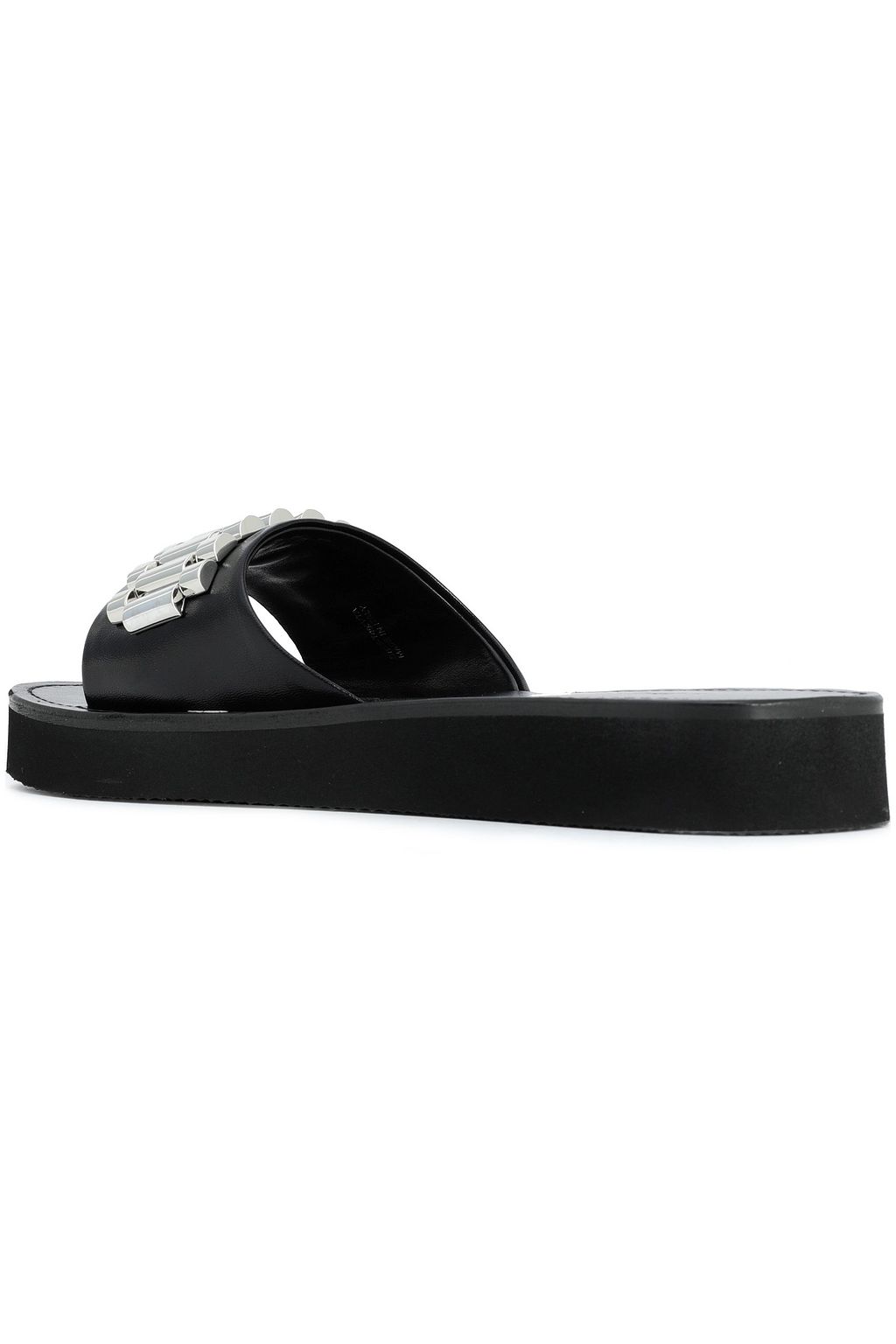 3.1 PHILLIP LIM Eva embellished leather platform slides